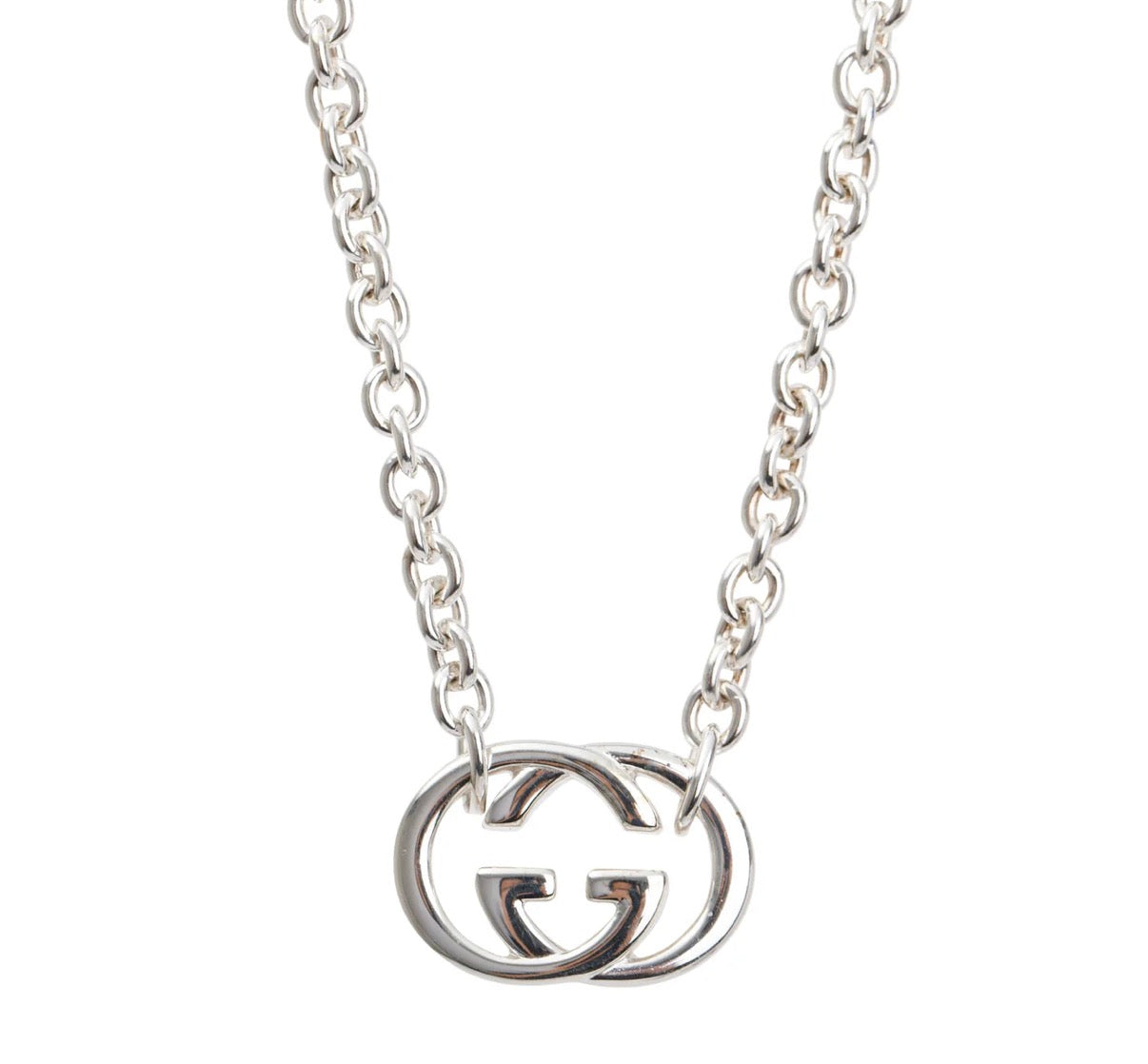 Gucci Interlocked G Silver Necklace